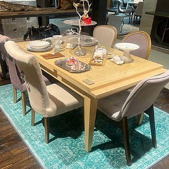 Обеденный раздвижной стол Amelie Extending Dining Table дуб Oak Honey - ракурс 11